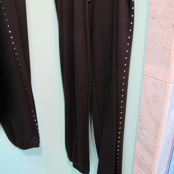 FREE - ANY $8 Top w juicy couture Black pants w beading down leg, sizes M and L - Picture 5 of 10